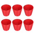 thumbnail image 4 of pantallas de tela modernas para lámpara de mesa, para lámpara de araña de cristal, lámpara de pared, color rojo, 4 of 14