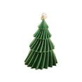 thumbnail image 2 of Daiosportswear 1PC Ruffle Layer Christmas Tree Scented Wax Candle, Decorative Tabletop Ornament for Home Holiday Decoration Christmas Gift 4.33X3.15X3.15In, 2 of 6