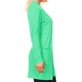 thumbnail image 2 of Women's Casual Long Sleeves Side Pockets Solid Cardigan, 2 of 3
