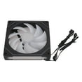 thumbnail image 1 of 140x140x25mm ARGB Chassis Fan,CPU Cooler Synchronized Light Quiet Heat Dissipation Cooling Fan for CPU Cooler Heat Sink PC Case, 1 of 7