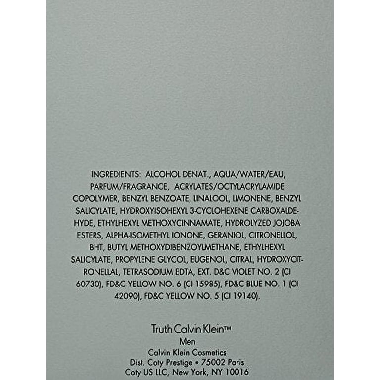 Calvin Klein Truth Cologne, 3.4 OZ Eau De Toilette Spray for Men