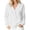 A White, variant on V-Neck Sweatshirts Pullover Sweatshirts Fall Fashion 2026 Pullover Women's Casual No-Hood Button-Down V-Neck Pocket Long-Sleeve Sweatshirt Black S