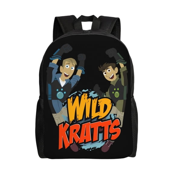 Wild Kratts Backpacks For Men Women Book Bag Travel Hiking Camping Work