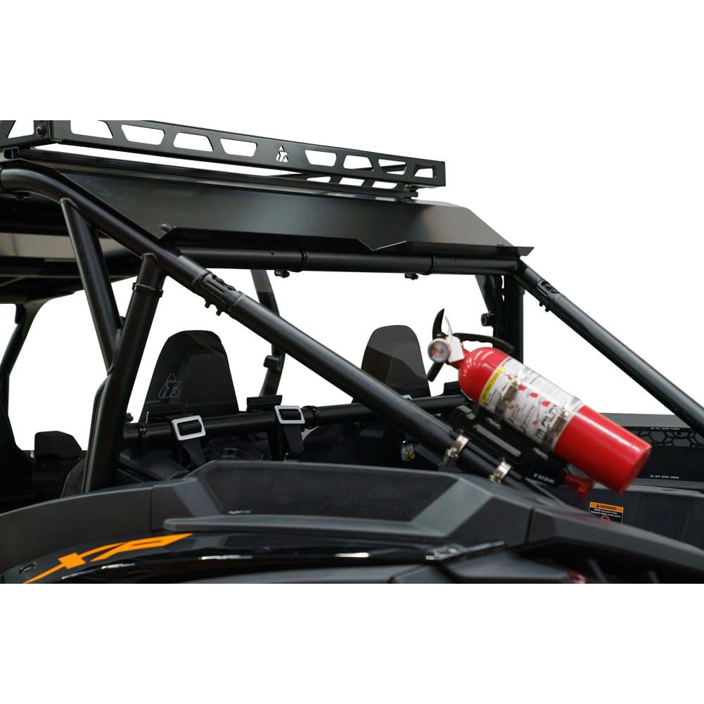 Tusk UTV Polycarb Rear Window Clear - Scratch Resistant - With Speaker Cut Outs For Polaris RZR XP 1000 Premium 2024