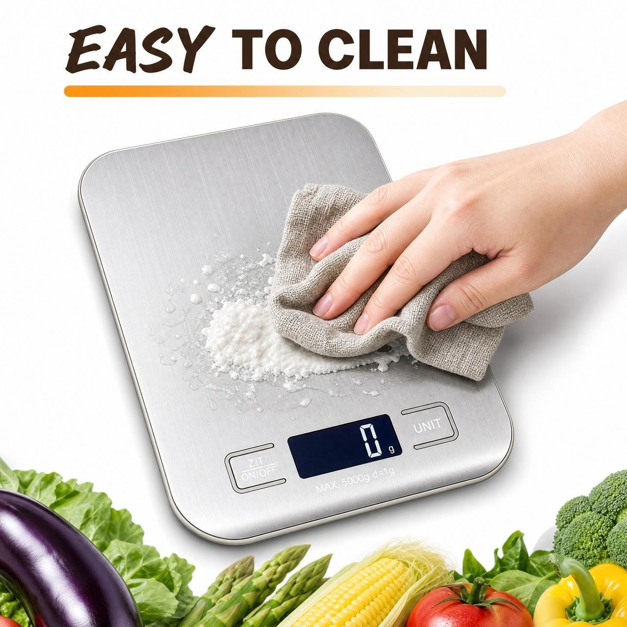 Faboho Digital Food Scale with Grams and Ounces, 11 lb photo 2