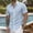 Light Blue, variant on Men's Button Down Shirts Short Sleeve Casual Striped Summer Beach Vacation Shirt,Dark Blue(XL)