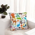 thumbnail image 6 of Yiaed Animals Print Pillow Covers Super Soft Decorative Square Throw Pillow Covers Case Cushion Covers for Sofa Couch Bedroom Car Decor（No pillow core）-26"x26", 6 of 7