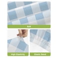 thumbnail image 4 of Blue Checkered Bar Stool Covers Set of 2, Blue White Buffalo Plaid Stretch Washable Bar Chair Covers with Backs, Removable Pub Counter Height Chair Cover for Kitchen Dining Room Cafe, 4 of 7