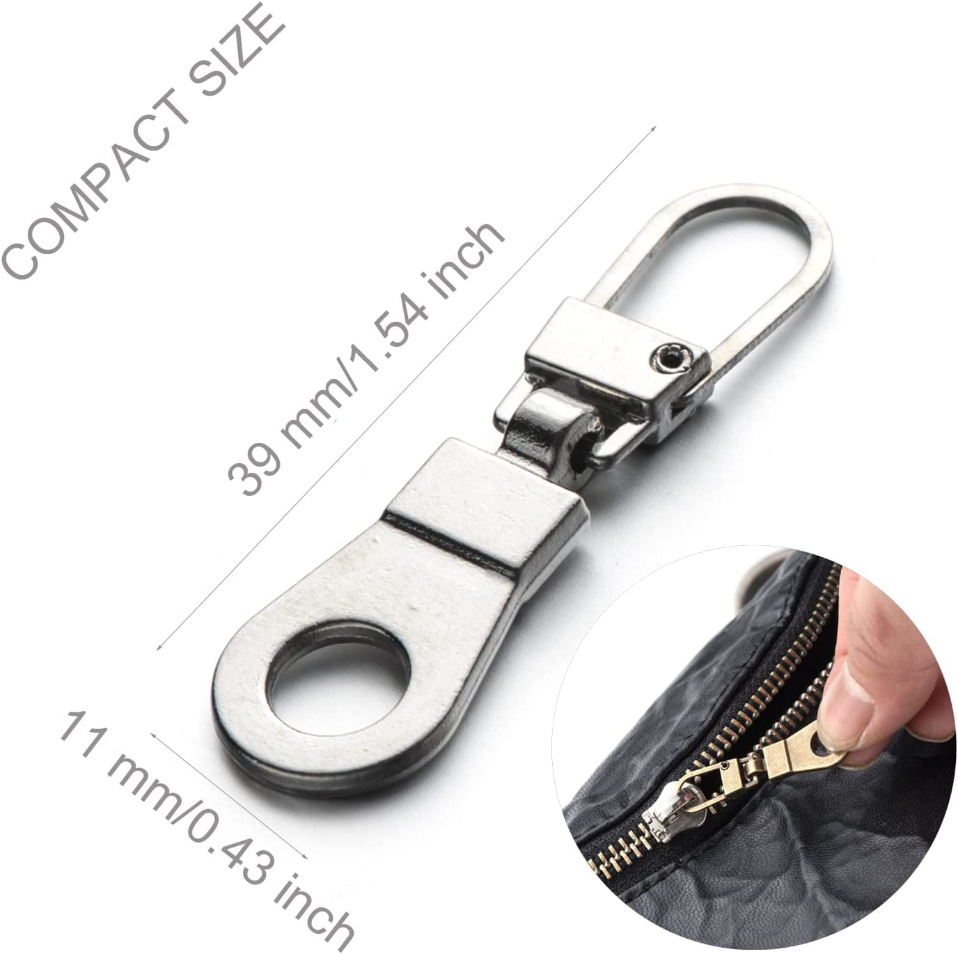 Replacement Metal Detractable Zipper Puller For Small Hole - Temu