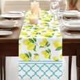 thumbnail image 3 of Table Runners 108 Inches Long Dress Scarves, Yellow Lemon Farmhouse Coffee/Dining/Kitchen Table Runner for Living Room, Farmhouse Summer Botanical Watercolor 13x108 Inch, 3 of 9