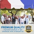 thumbnail image 3 of Party Tents Direct Weekender Outdoor Canopy Pole Tent w/Sidewalls, Red White and Blue, 20 ft x 20 ft, 3 of 8