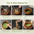 thumbnail image 6 of LazySpin 7Pcs Matcha Whisk Set, Matcha Tea Bowl Tool , Brown, 6 of 7
