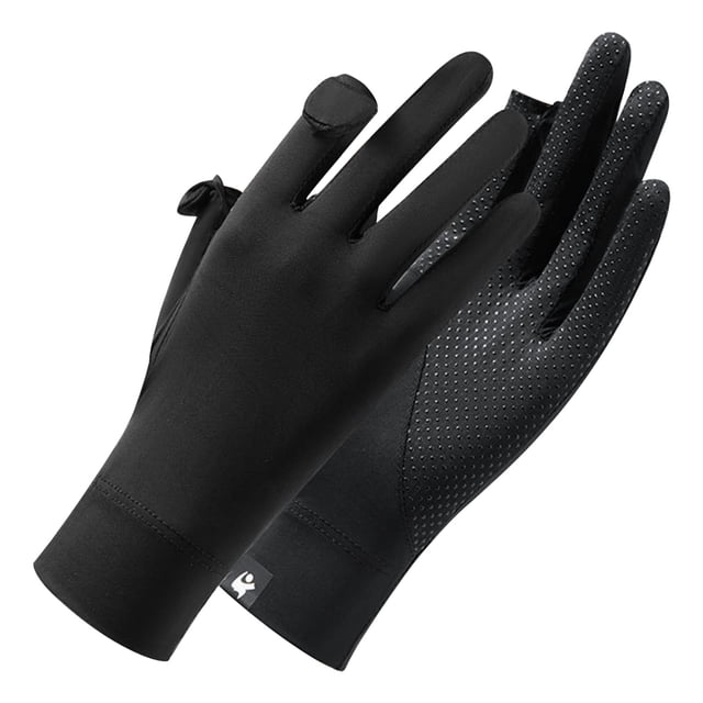 Ice Silk Sunscreen Gloves Summer Thin Cycling Driving Anti-ultraviolet Non-slip Outdoor Riding Gloves