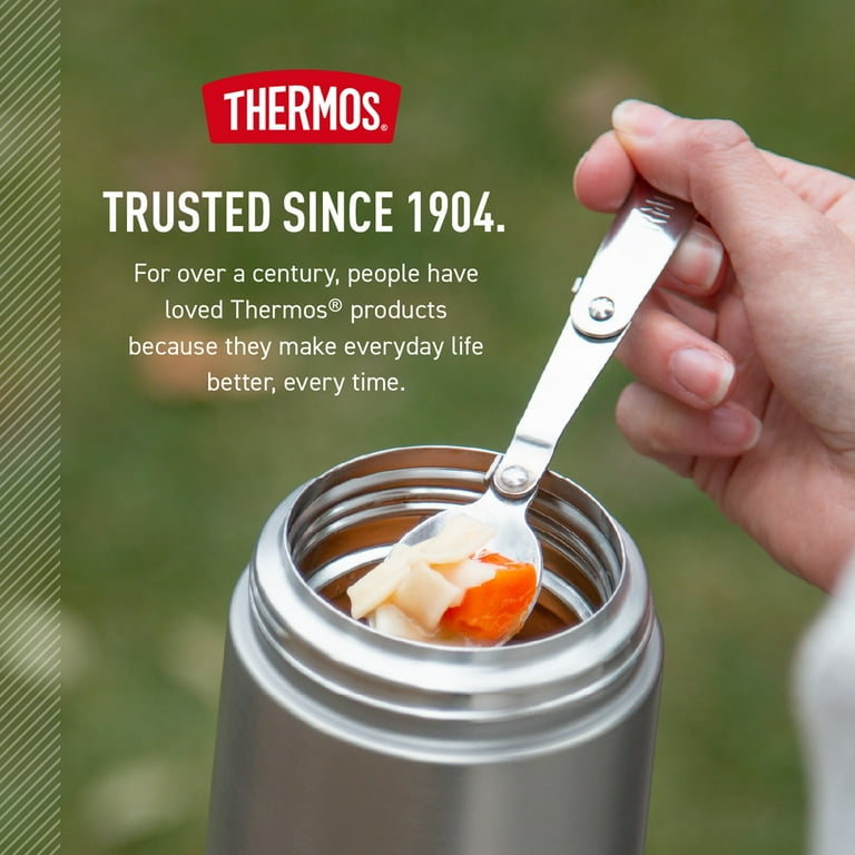 Thermos 16oz Vacuum Insulated Food Jar with Full Size Spoon, Black