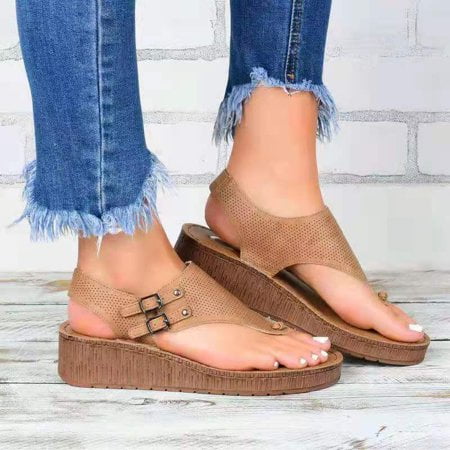 

Women House Slippers Open Toe Thick Soft Sole House Shoes with Indoor Anti-Slip Outsole