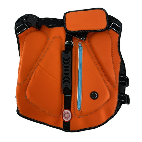 Silver Paw Dog Life Jacket Size Large | Orange