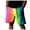 Hot Pink, variant on BOOMNY Mens Shorts Casual Colorful Printed Elastic Waist Drawstring Beach Shorts For Man Soft Loose Fit Summer Workout Shorts Leisure Mens Dailywear