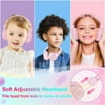 thumbnail image 4 of TCJJ Unicorn Headphones for Girls Kids for School, Kids Wired Headphones with Microphone & 3.5mm Jack Adjustable Headband, Teens Toddler Noise Cancelling for Tablet/Smartphones, 4 of 6