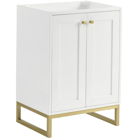 James Martin Vanities 533-V24-GW-CB Chianti 24" Dual-Mounted Single Basin Vanity Cabinet