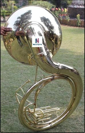 Bb Flat Silver Nickel Plated Sousaphone Tuba With Free Hard Case+Mouthpiece Big Bell Tubas Musical Instrument Gift