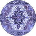 thumbnail image 1 of Ahgly Company Indoor Round Persian Blue Traditional Area Rugs, 7' Round, 1 of 4