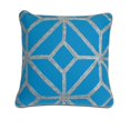 thumbnail image 1 of IMAX Corporation Diamond Decorative Pillow in Blue, 1 of 1