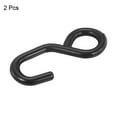 thumbnail image 3 of Uxcell 25mm Pack of 2 S Shape Strap Hook Plastic Coating for Securing Cargo, 3 of 6