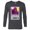Charcoal Heather, variant on Marvel Studios What If...? Happy “The Freak” Hogan ID Card - Long Sleeve T-Shirt for Men - Customized-White