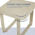 thumbnail image 5 of Ulax Furniture Patio Aluminum Square Side Table Non-Rust Accent End Table, 5 of 6