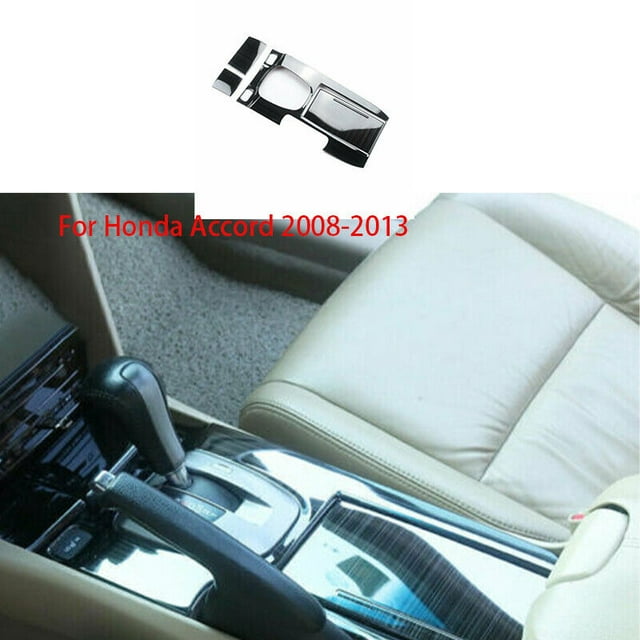 Black Titanium Middle Console Gear Shift Panel Trim for Honda for Accord 2008-2013