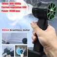 thumbnail image 7 of 50mm Handheld Ducted Turbofan 50mm Brushless Motor Jet Fan  800-1000g Thrust Car Washer High Power Dust Blower Keyboard Cleaning Tool Compatible With // 18V, 7 of 7