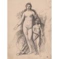 thumbnail image 3 of Armand Point 15x18 Black Modern Framed Museum Art Print Titled - Venus and Cupid (Late 19th Century), 3 of 5