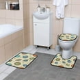 thumbnail image 4 of Ryvnso 4 Pcs Cute Spaceship Bathroom Shower Curtain Set with 12 Hooks Bath Mat Toilet Lid Cover, 4 of 8