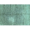 thumbnail image 1 of Ahgly Company Indoor Rectangle Abstract Light Blue Modern Area Rugs, 2' x 5', 1 of 4