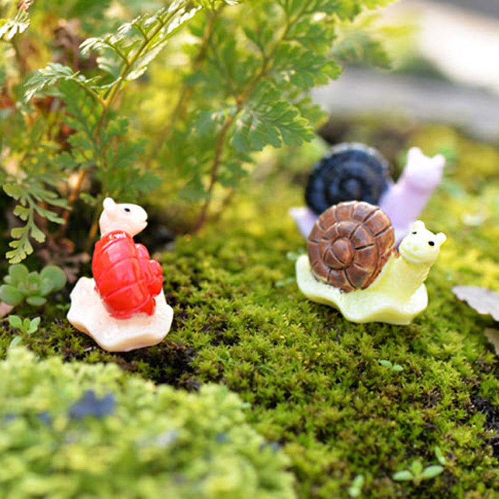 10Pcs Mini Dollhouse Bonsai Artisanat Garden Moss Fille Paysage dans Kimono 