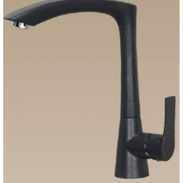 American Imaginations Robinet 1 trou en acier inoxydable de couleur grise AI-34488