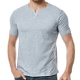 thumbnail image 6 of cfhntfmh Mens Fashion Shirts Soft Stretch V Neck Short Sleeve Casual T-Shirts Muscle Slim Cotton Tee Shirts Tops, 6 of 7