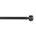 thumbnail image 3 of Exclusive Home Regal 1" Window Curtain Rod and Finial Set, Adjustable 36"-72", Matte Black, 3 of 8