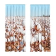 thumbnail image 2 of Tarmeek 2 Pack 160x132cm Sunshade Curtains for Windows, Light Filtering Printed Window Treatment for Living Room Bedroom, Modern Sun Blocking Drapes with Rod Pocket, Easy Install, 2 of 7