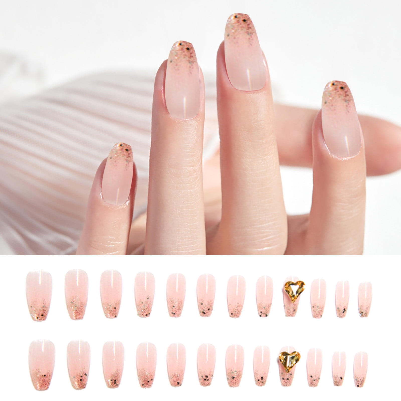 Extra Long Nails Coffin Flake Nails for Teens Long Coffin Nail Tips Clear Clear Nail Coffin Tips Natural Nail Tips Half Cover Reusable Nail Forms Coffin Acrylic Nails Short round Coffin Clear Acrylic
