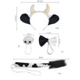thumbnail image 4 of 4 piezas de accesorios de disfraz animal, orejas, diadema, , pajarita, co, banda para el pelo, decoración para fiesta, , Negro BLESIY traje de cosplay, 4 of 8