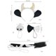 thumbnail image 4 of Accesorios de disfraz animal Hugo traje de cosplay Negro, 4 of 10