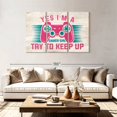 thumbnail image 2 of Elephant Stock Gamer Girl Wall Art - Horizontal Multi Panel Canvas - Living Room Wall Decor - Hobbies And Lifestyle Multi Panel - Pink And Beige Decor - 74" x 48", 2 of 8