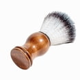 thumbnail image 1 of Brochas De Afeitar Cepillo de barba para hombres, mango de madera, cepillos de maquillaje de lana de nailon, cómodos para peluquería Sywqhk Cuidado Belleza, 1 of 2