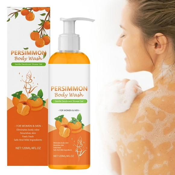 Persimmon Soap For Old People Smell Persimmon Body Wash Body Odor Soap Persimmon Extract Oil Natural Body Wash For Women 120ml Clearance