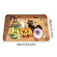 thumbnail image 3 of Deeceymbur Ghost Pumpkin Shaped Bath Mat Halloween Fall Thanksgiving Absorbent Soft Non Slide Entryway Floor Rug, 3 of 7