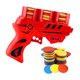thumbnail image 1 of Mini pistola de juguete de disco volador, juguetes interactivos para niños, regalos al aire libre (rojo 100) Tmvgtek libre de BPA, 1 of 2