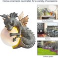 thumbnail image 4 of Dragon|statue|garden|figurine|solar|powered|led|li, 4 of 5