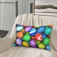 thumbnail image 5 of Honeii Colorful Easter Eggs1 Decorative Throw Pillow Case - Elevate Your Couch, Sofa, or Bed with Stylish Home Decor, Perfect Gift Idea-16"x24", 5 of 6