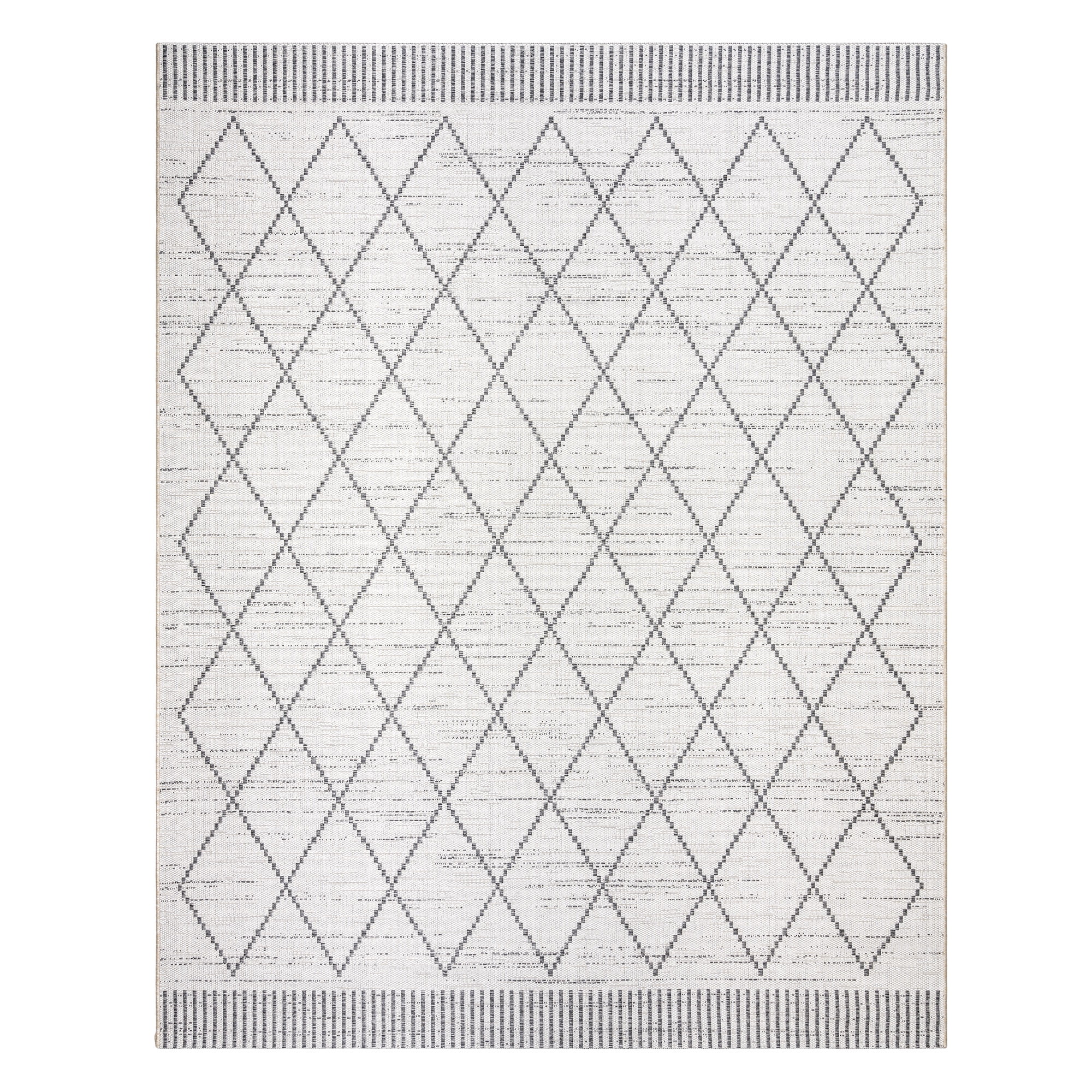 Gertmenian Ringley Parcie Modern/ Contemporary Geometric Ivory Area Rug, 5x7